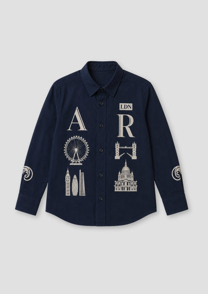 Neo Oversized City Print Shirt