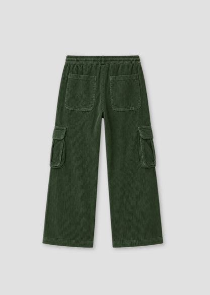 Luke Washed Cord Wide Leg Jogger