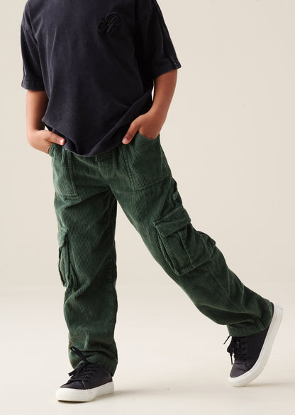 Luke Washed Cord Wide Leg Jogger