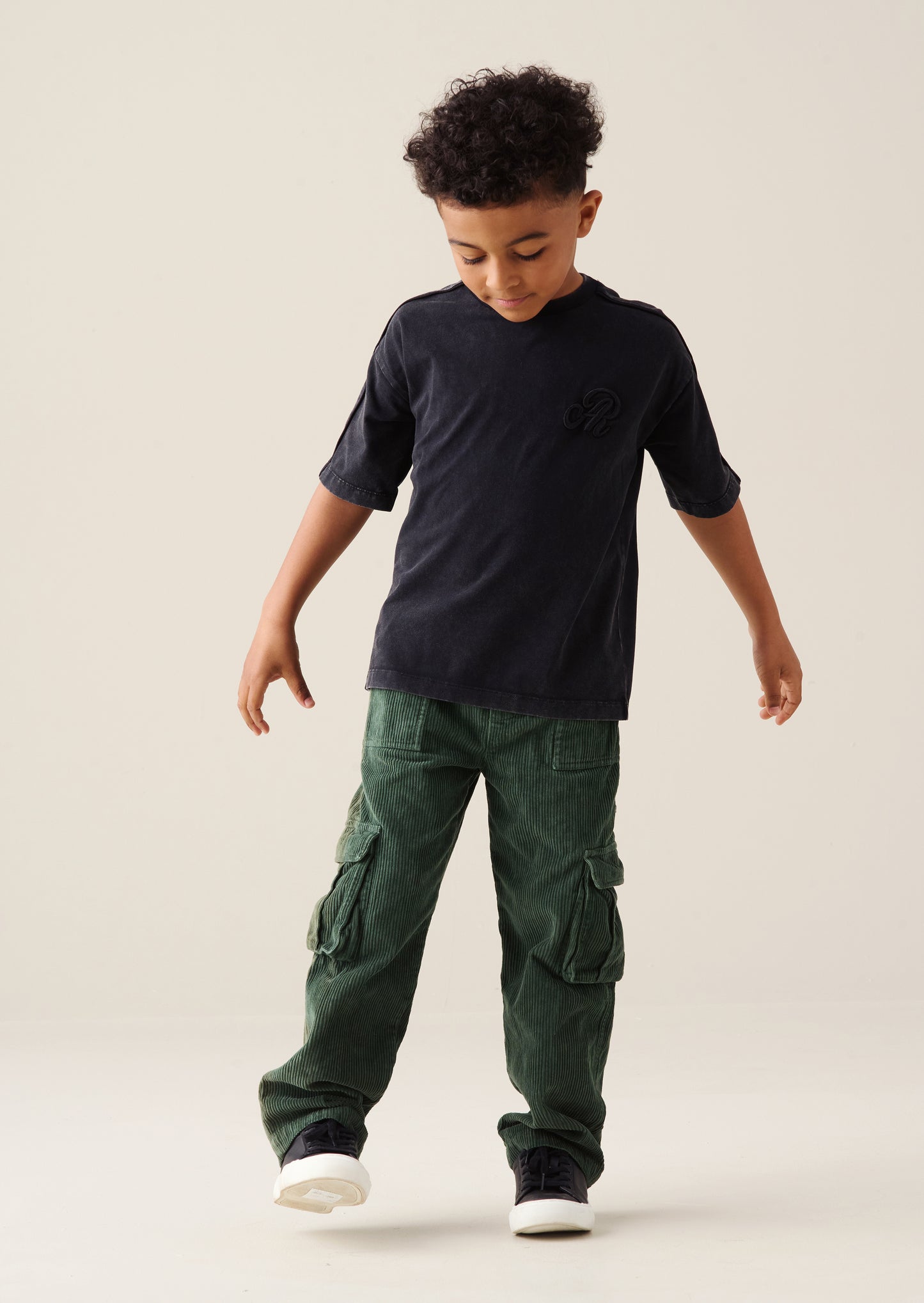 Luke Washed Cord Wide Leg Jogger