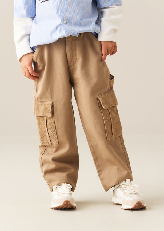 Hudson Contrast Cord Pocket Cargo Trouser