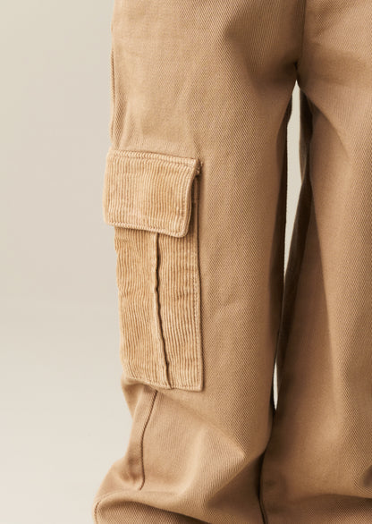 Hudson Contrast Cord Pocket Cargo Trouser