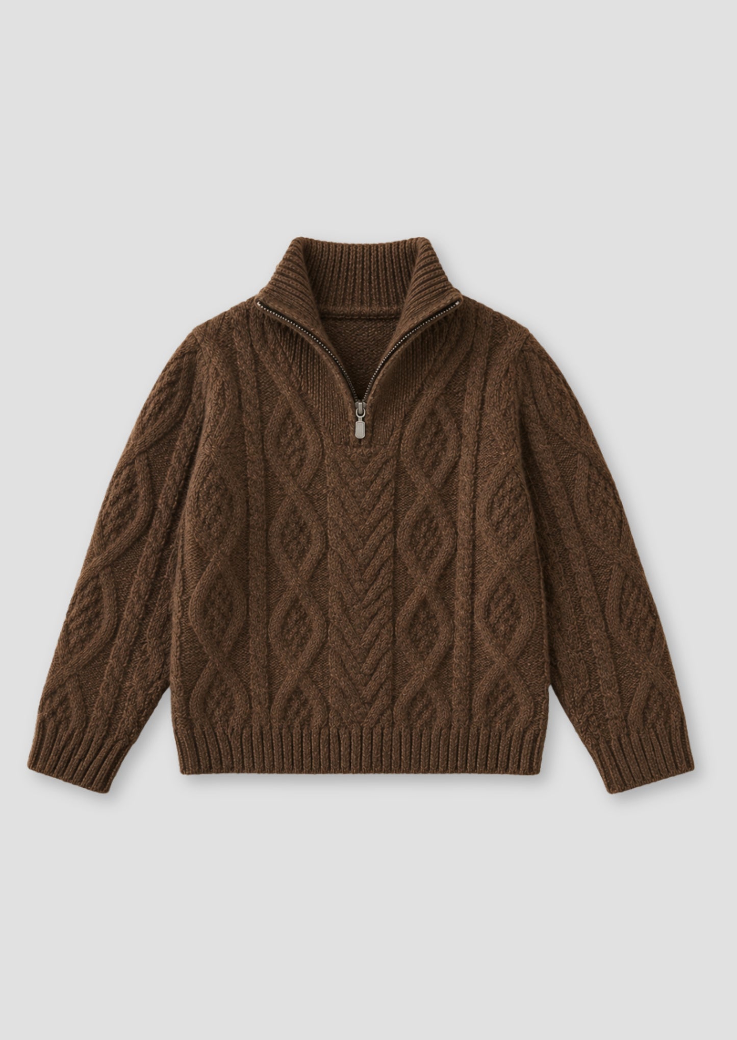 Colin Zip Neck Knit Jumper