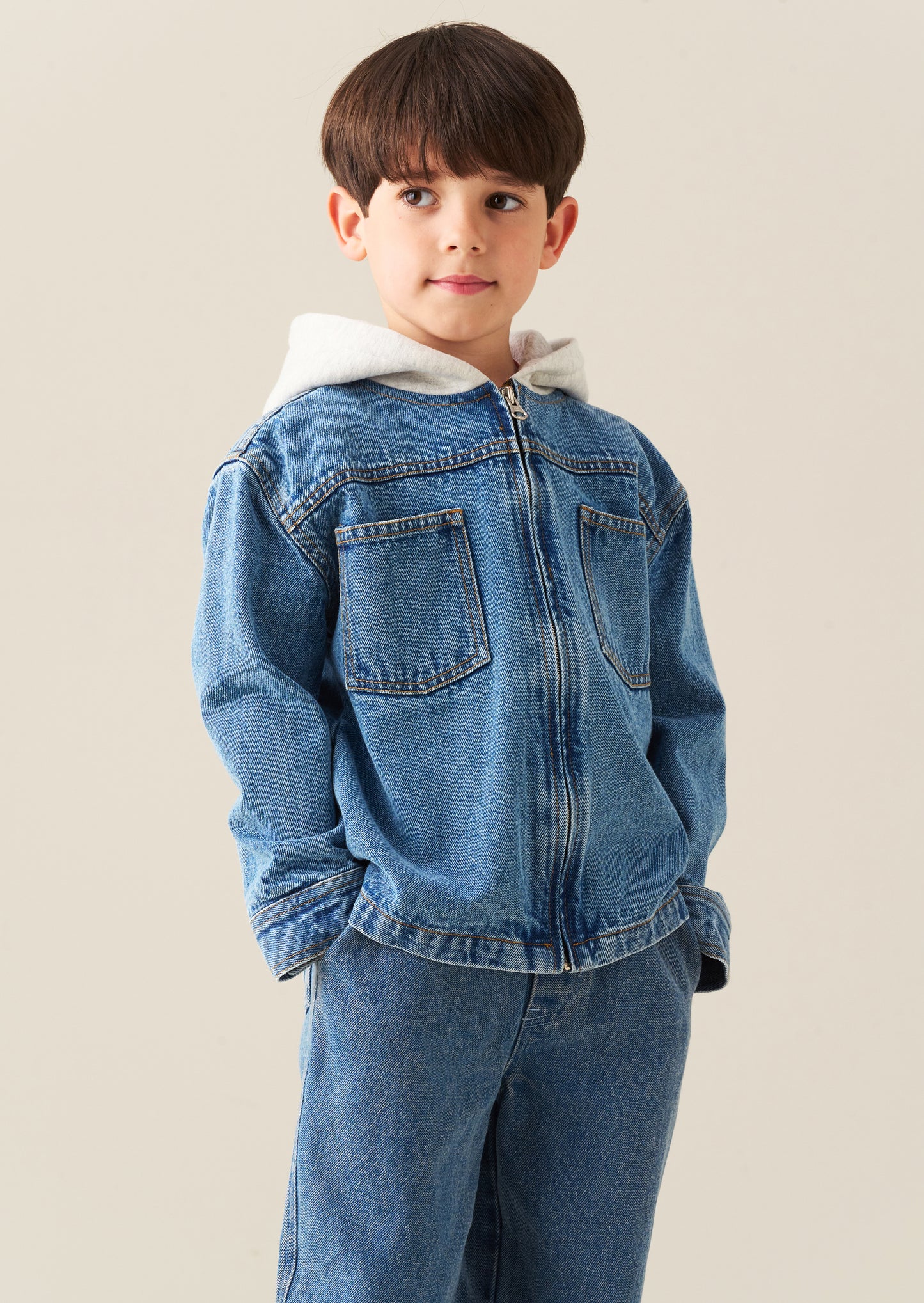 Sid Hooded Denim Jacket