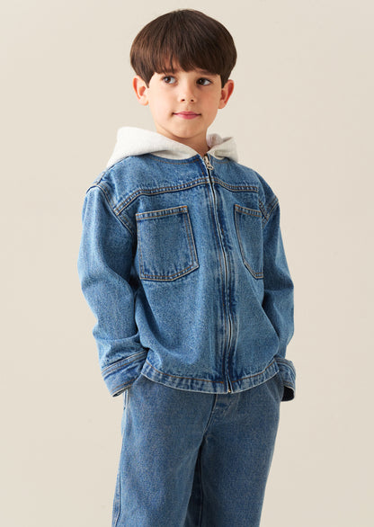 Sid Hooded Denim Jacket