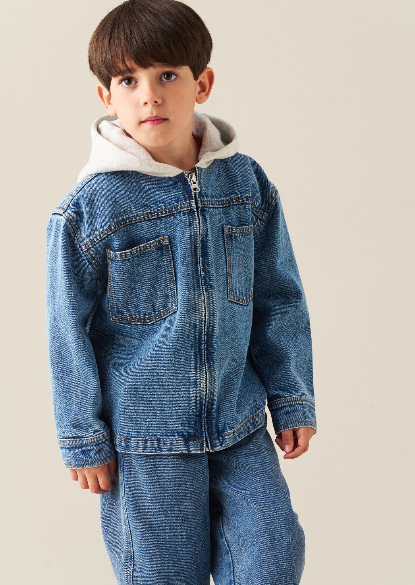 Sid Hooded Denim Jacket