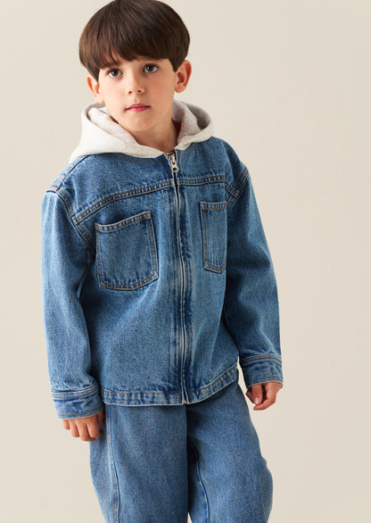 Sid Hooded Denim Jacket