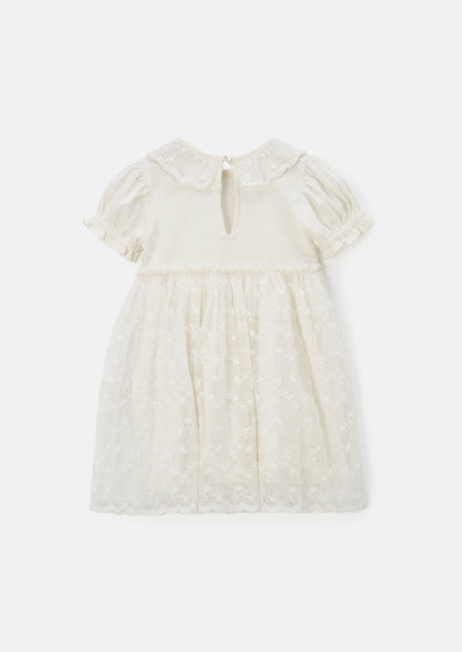 Amelia Ivory Tiered Lace Dress