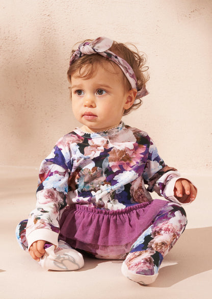 Fleur Multi Floral Tutu Babygrow and Headband