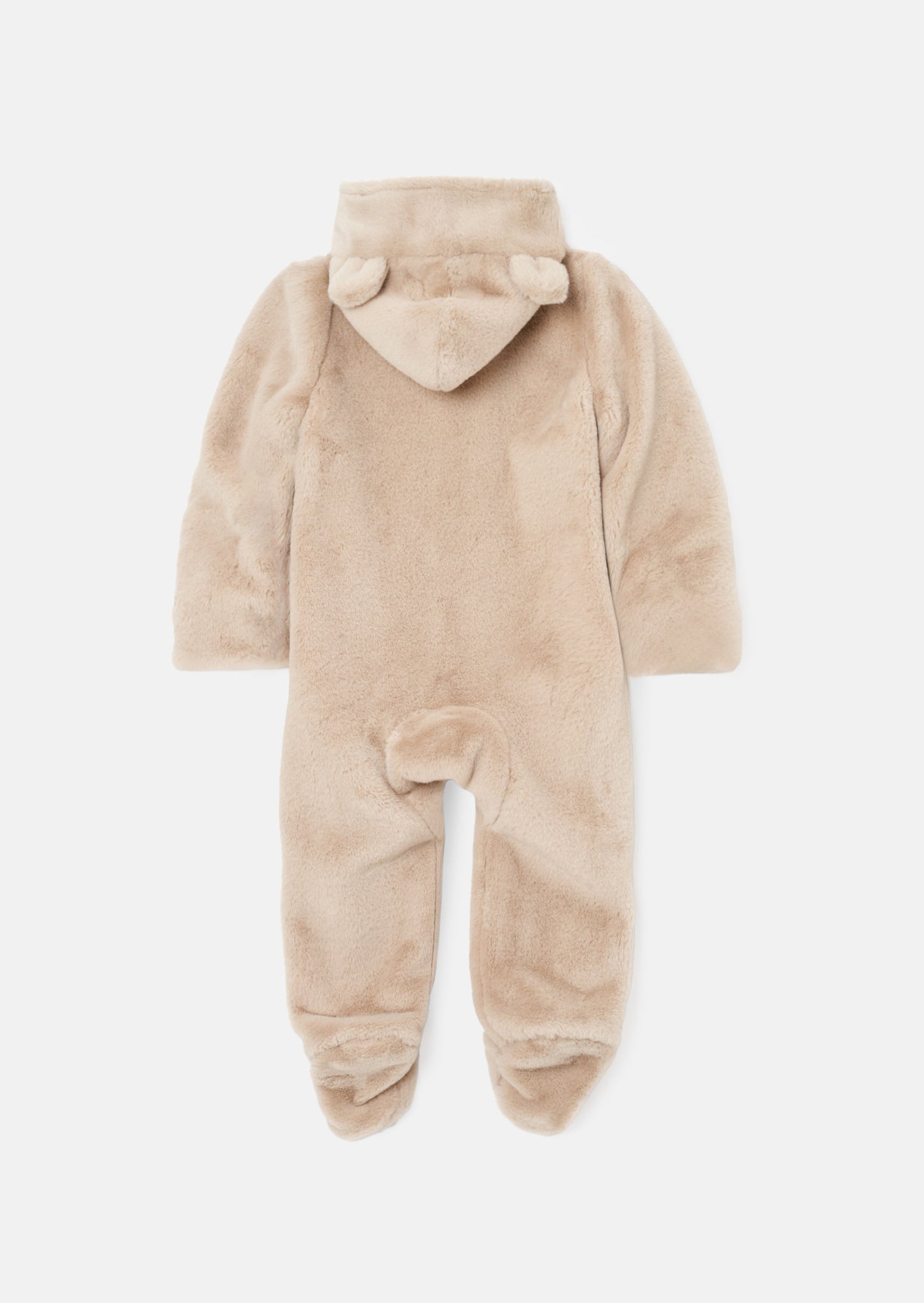 Quinn Taupe Faux Fur Pramsuit