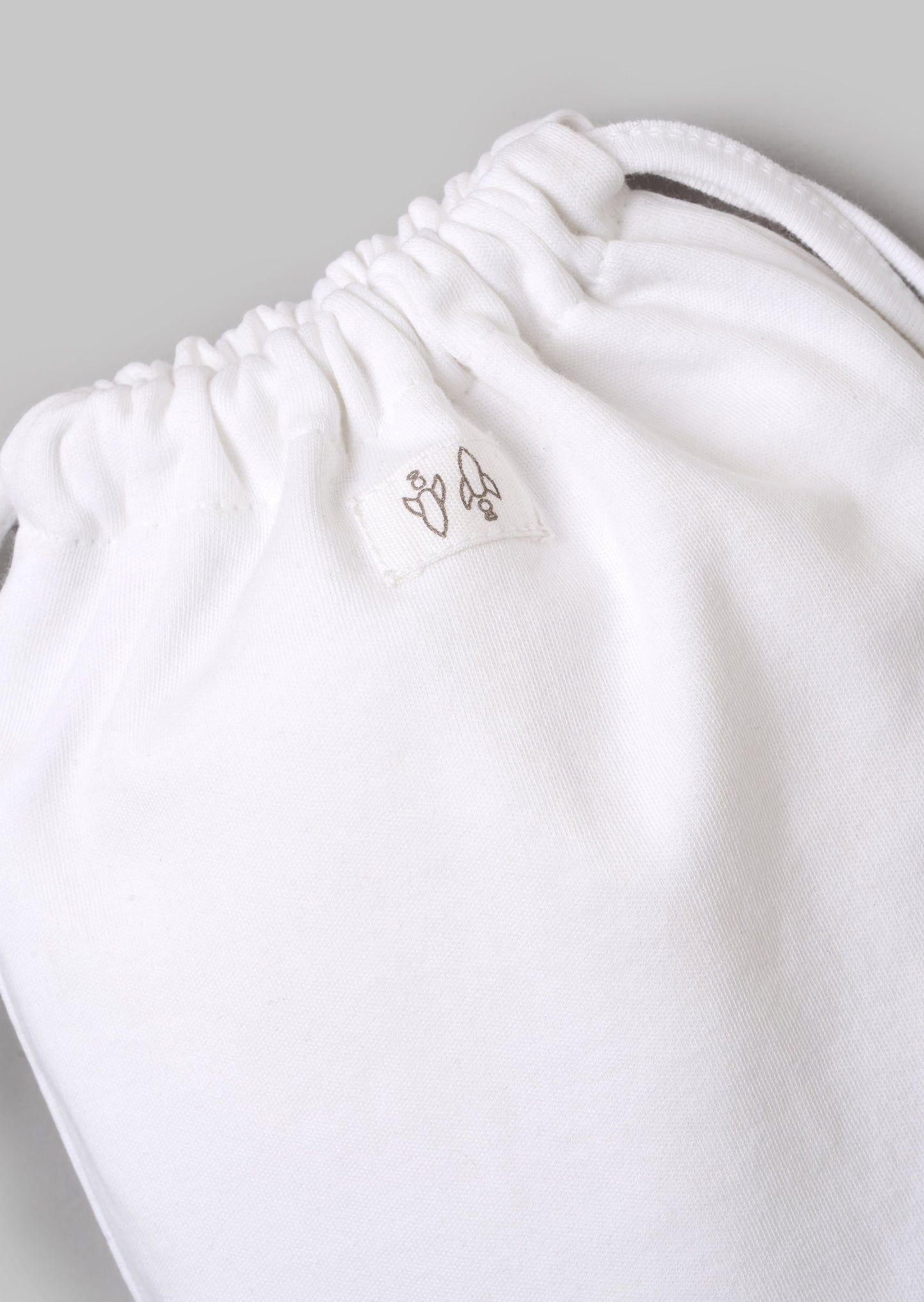 Marcel White Organic Cotton Babygrow