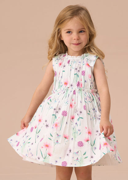 Giana Multi Watercolour Floral Dress And Bloomer
