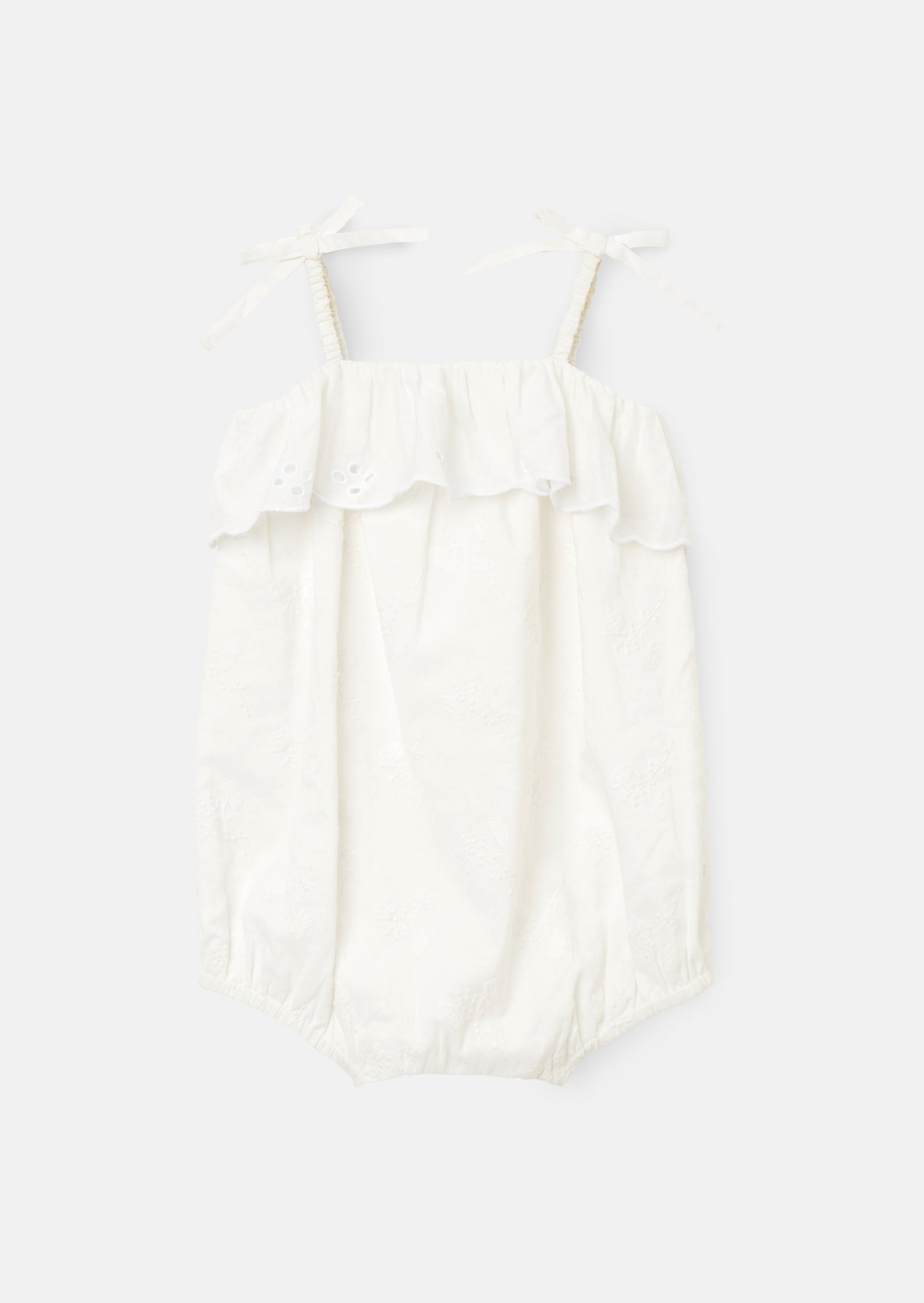 Mimi Ivory Embroidered Romper