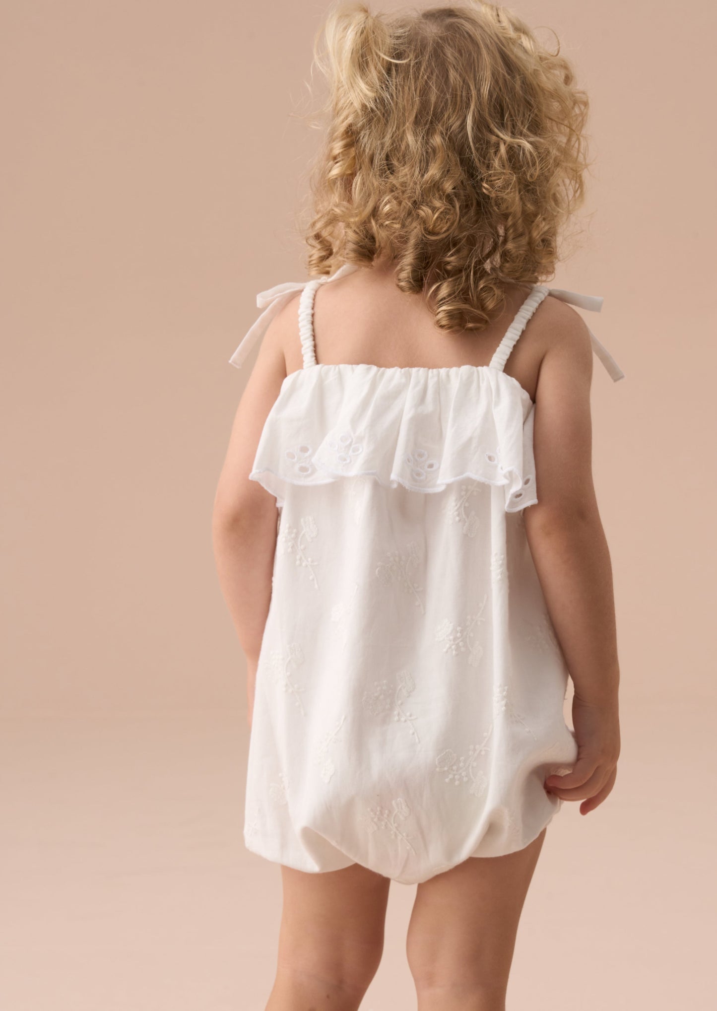 Mimi Ivory Embroidered Romper