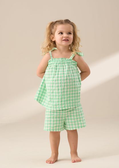 Connie Green Gingham Top and Shorts