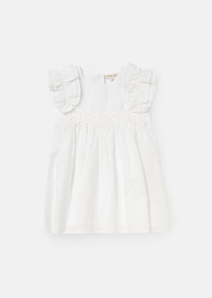 Liberty White Flower Waist Dress