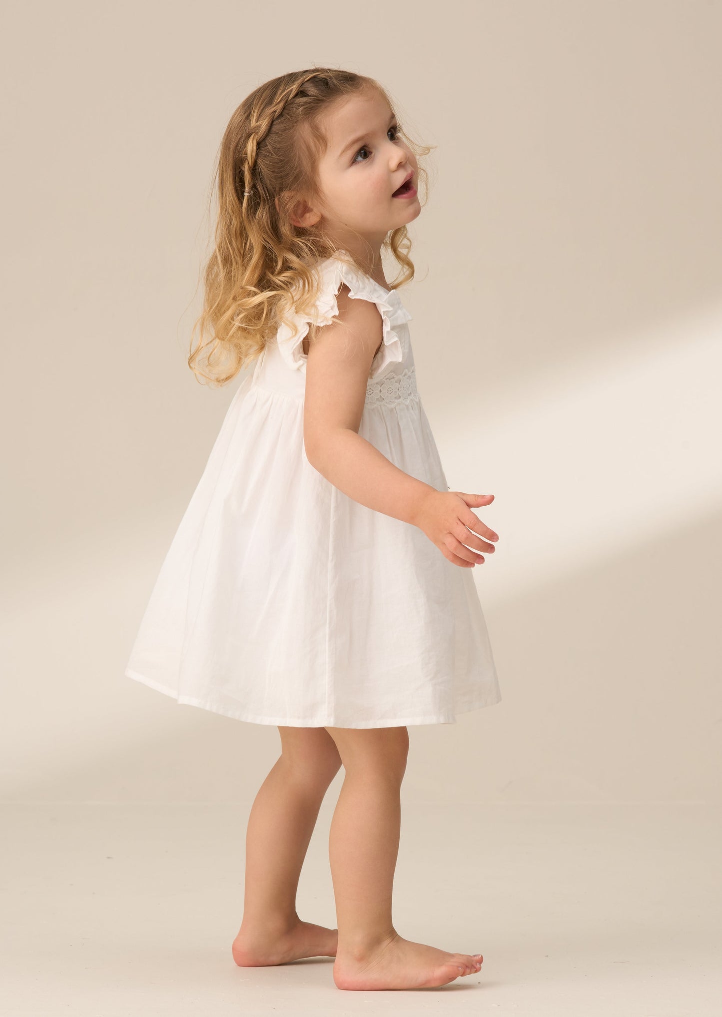 Liberty White Flower Waist Dress