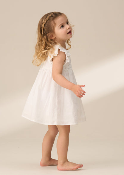 Liberty White Flower Waist Dress