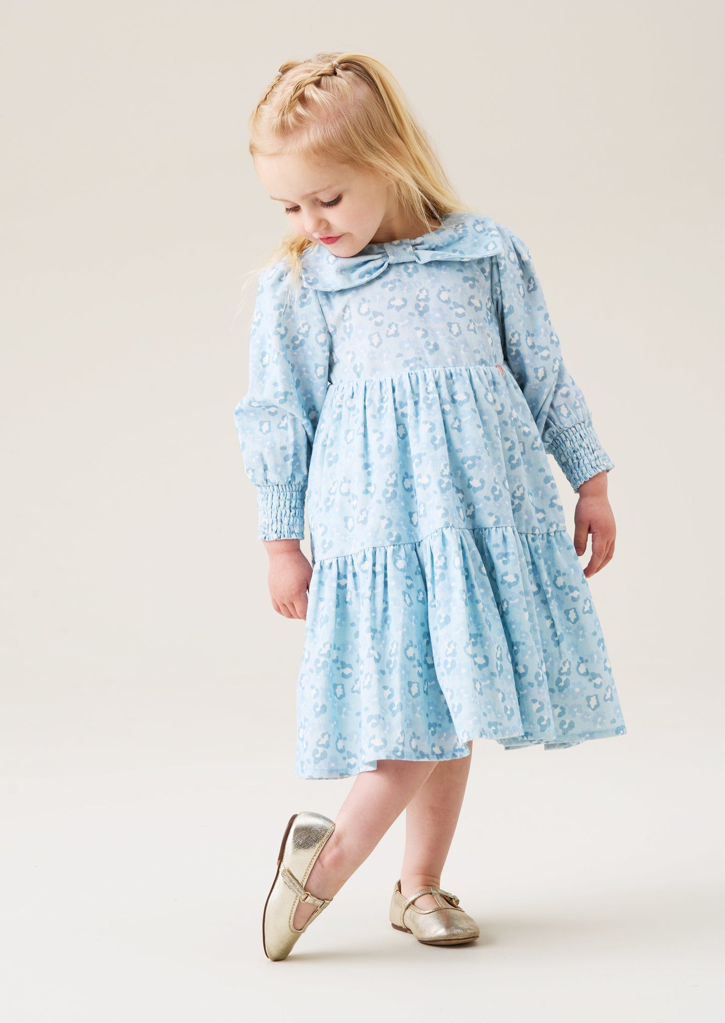 Ava Bow Collar Cord Dress