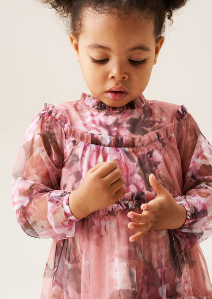 Eleanor Floral Print Mesh Dress