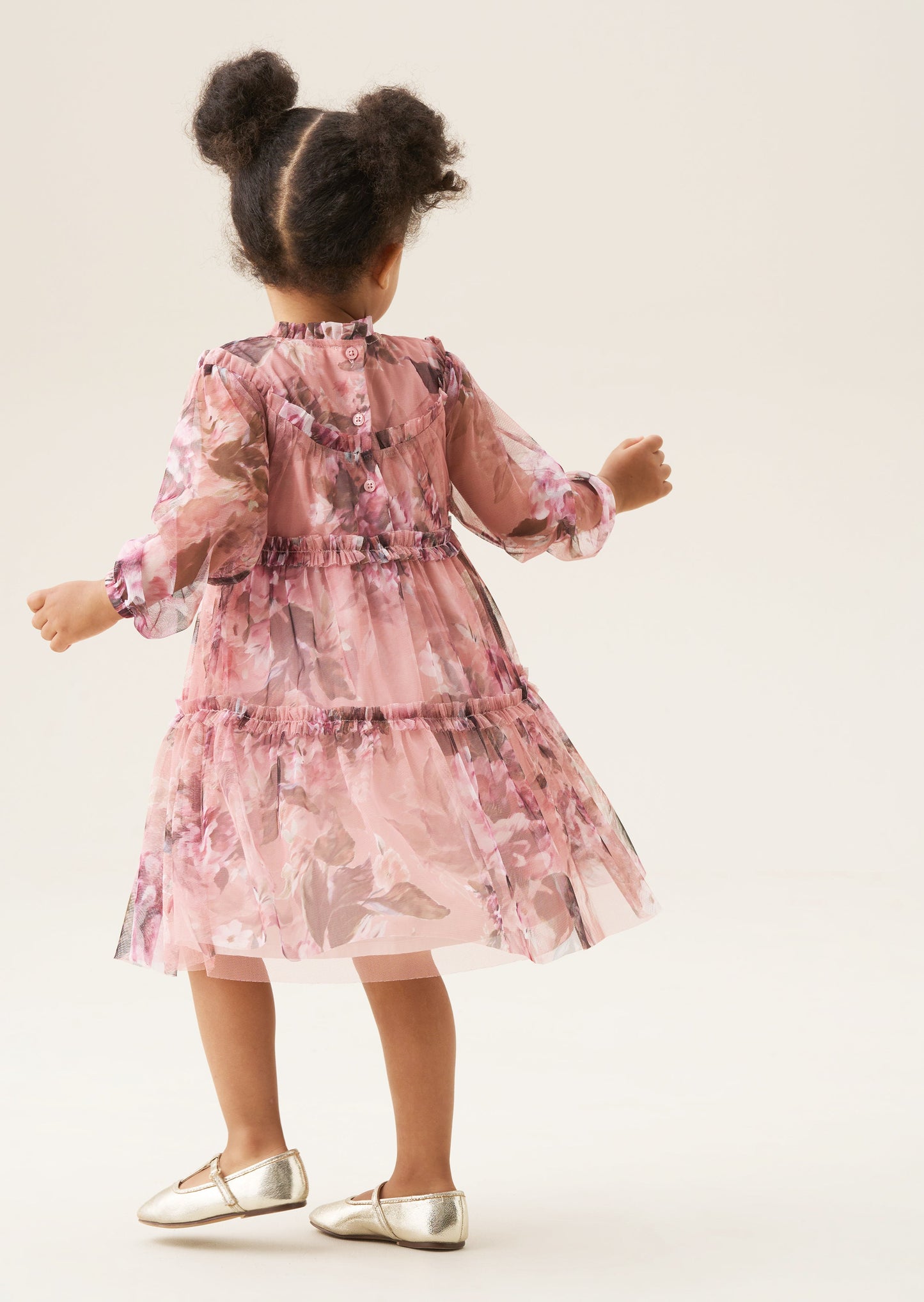 Eleanor Floral Print Mesh Dress