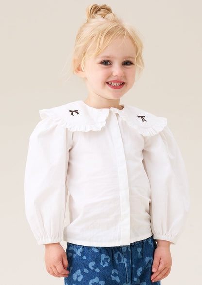 Afina Embroidered Collar Blouse