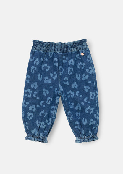 Petra Leopard Denim Trousers