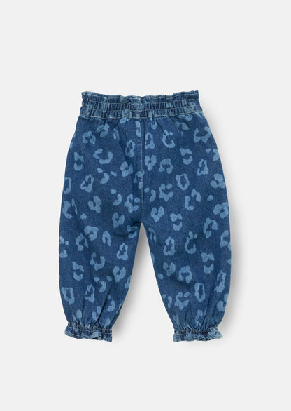 Petra Leopard Denim Trousers