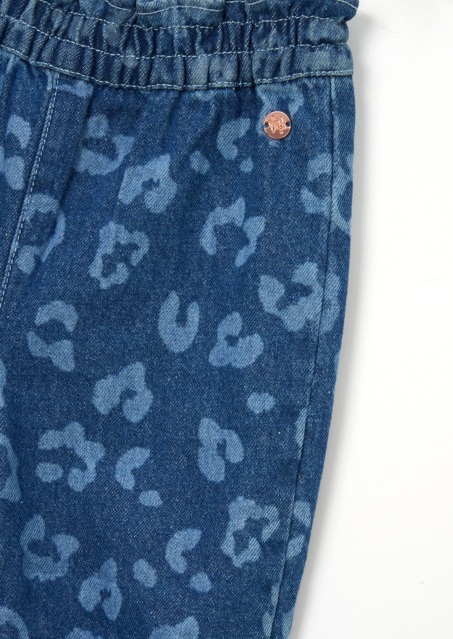 Petra Leopard Denim Trousers