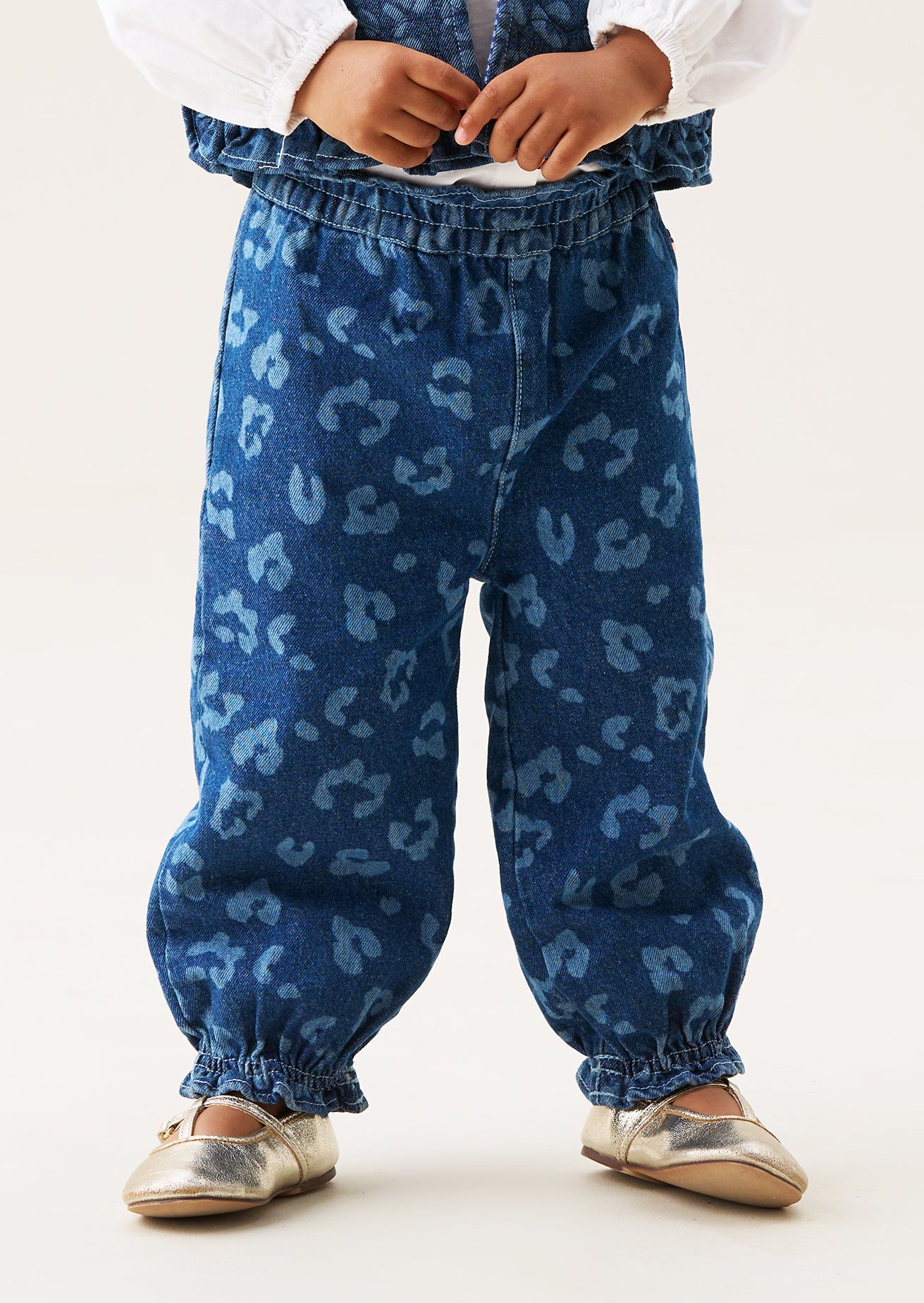 Petra Leopard Denim Trousers