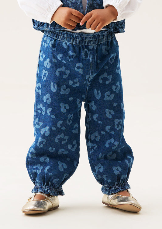 Petra Leopard Denim Trousers