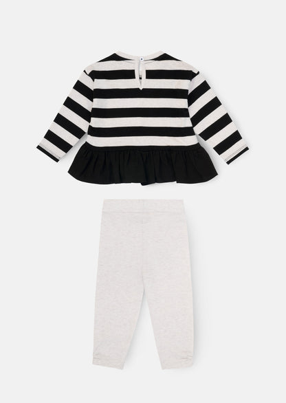 Marley Stripe Jersey Top And Spot Legging