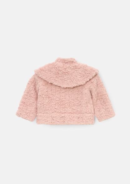 Cecile Faux Fur Cape Collar Coat