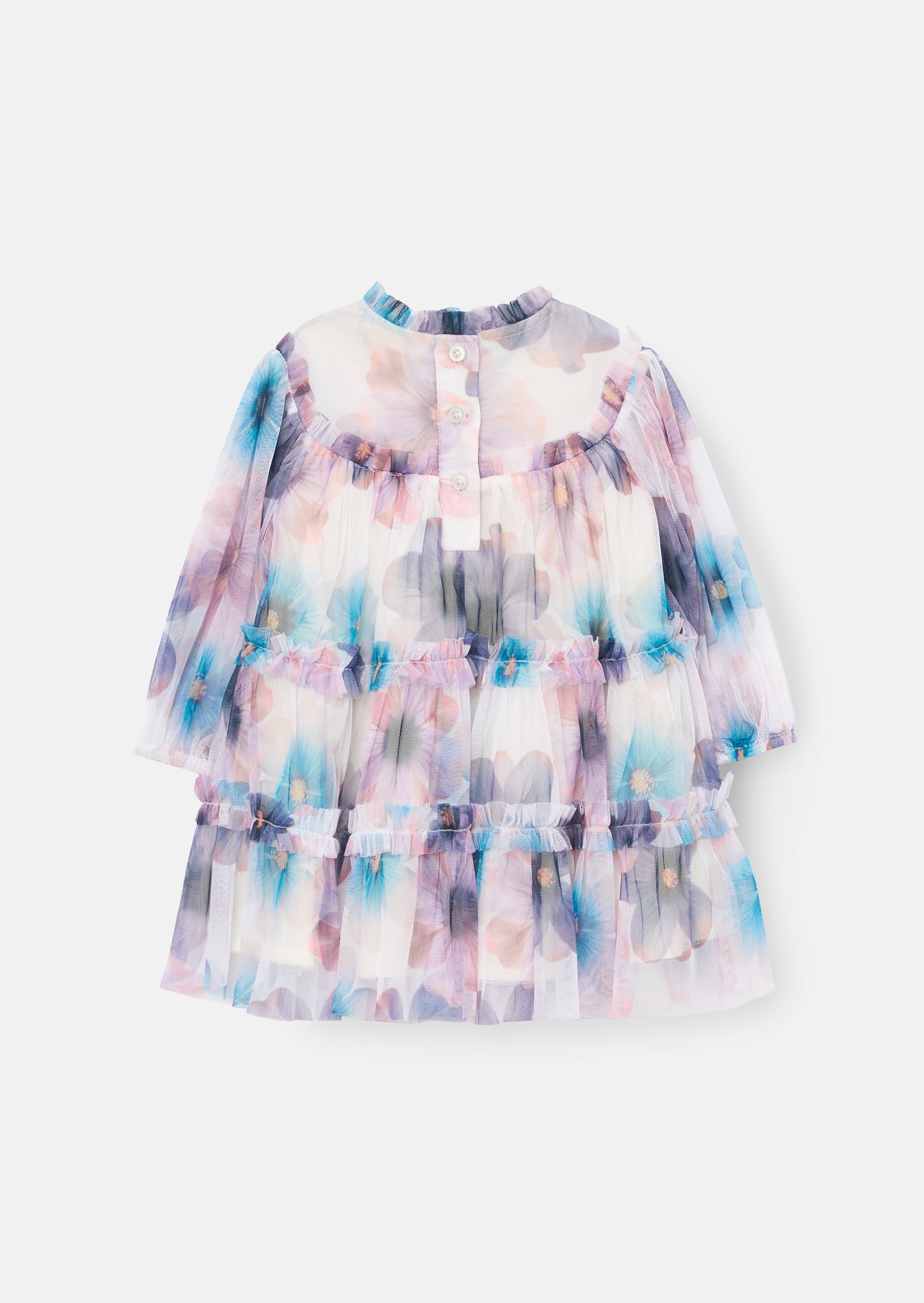 Alessia Floral Print Mesh Dress