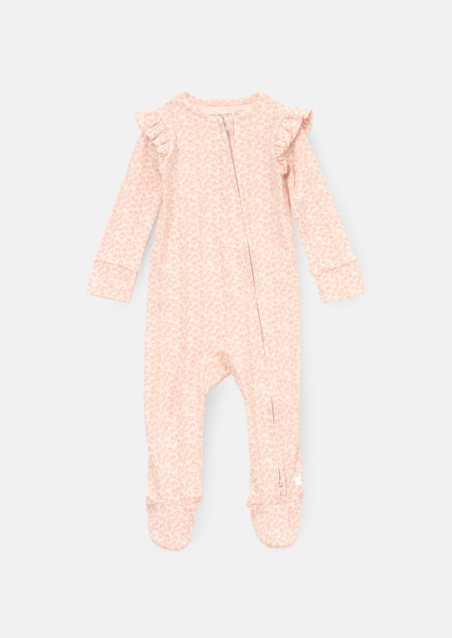 Arabella Leopard Print Onesie With Headband