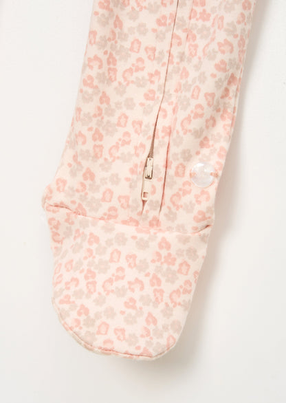 Arabella Leopard Print Onesie With Headband