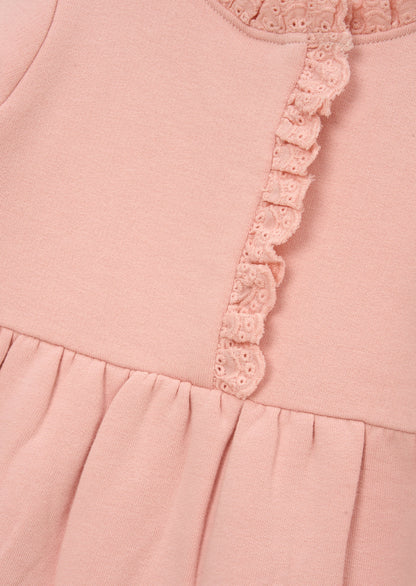 Rosa Broderie Trim Sweat Onesie