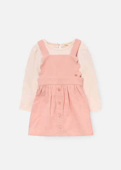 Orla Cord Pinny & Print Bodysuit