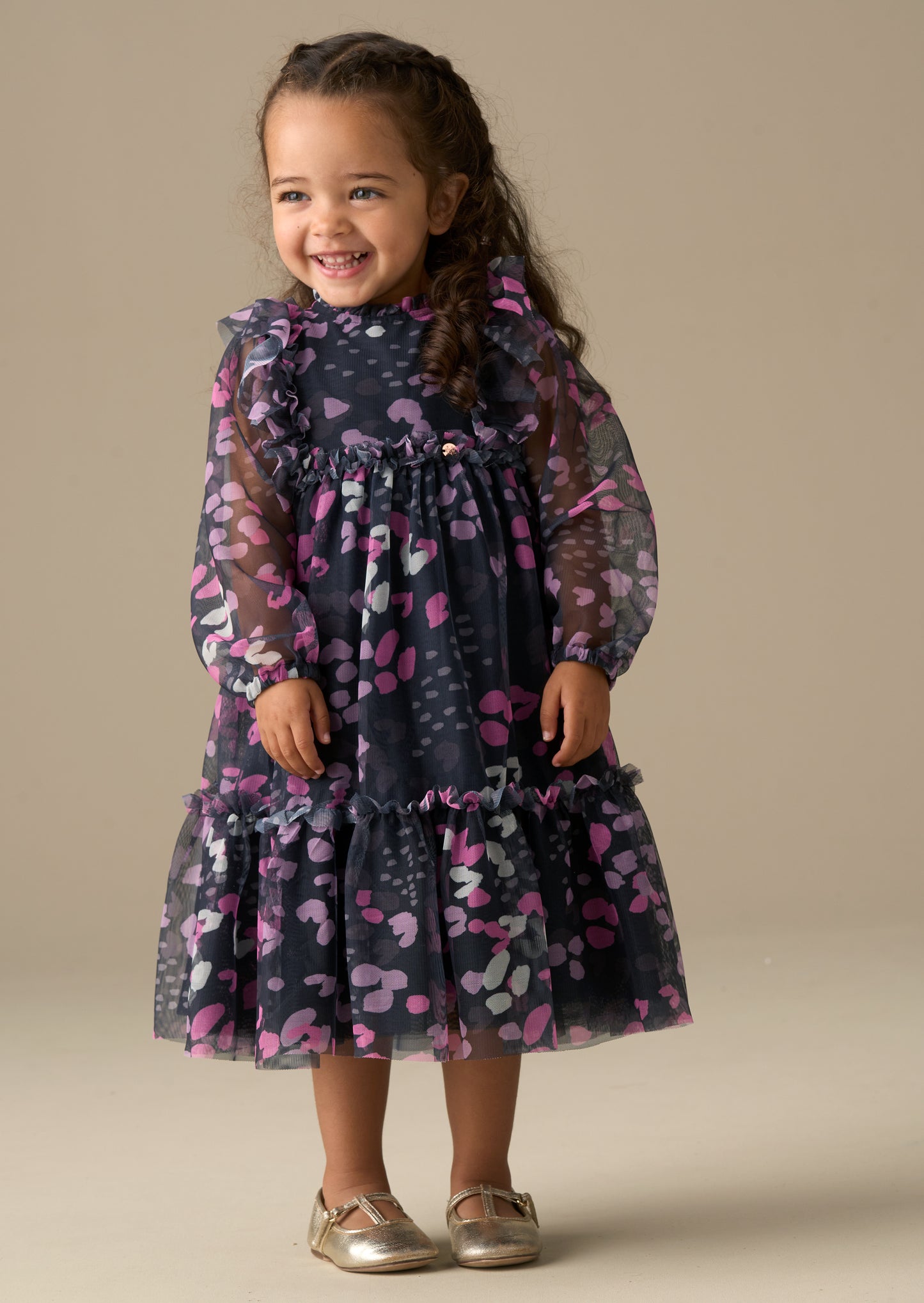 Cara Print Mesh Dress