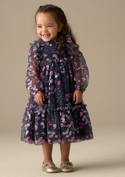 Cara Print Mesh Dress