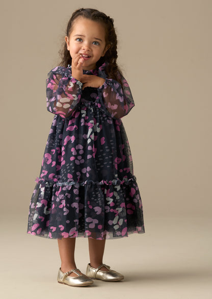 Cara Print Mesh Dress