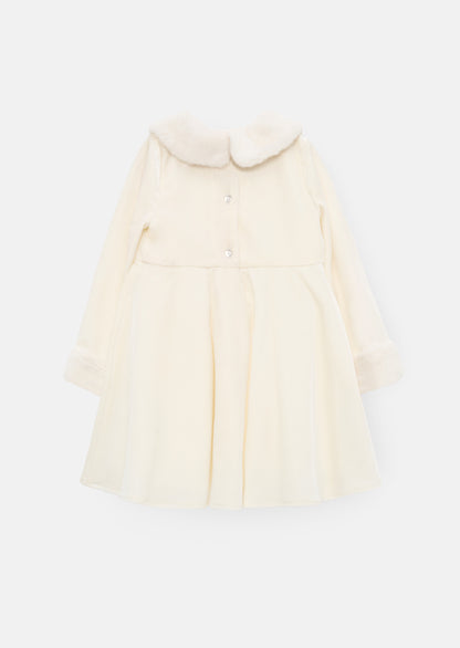 Gabrielle Fur Collar Dress