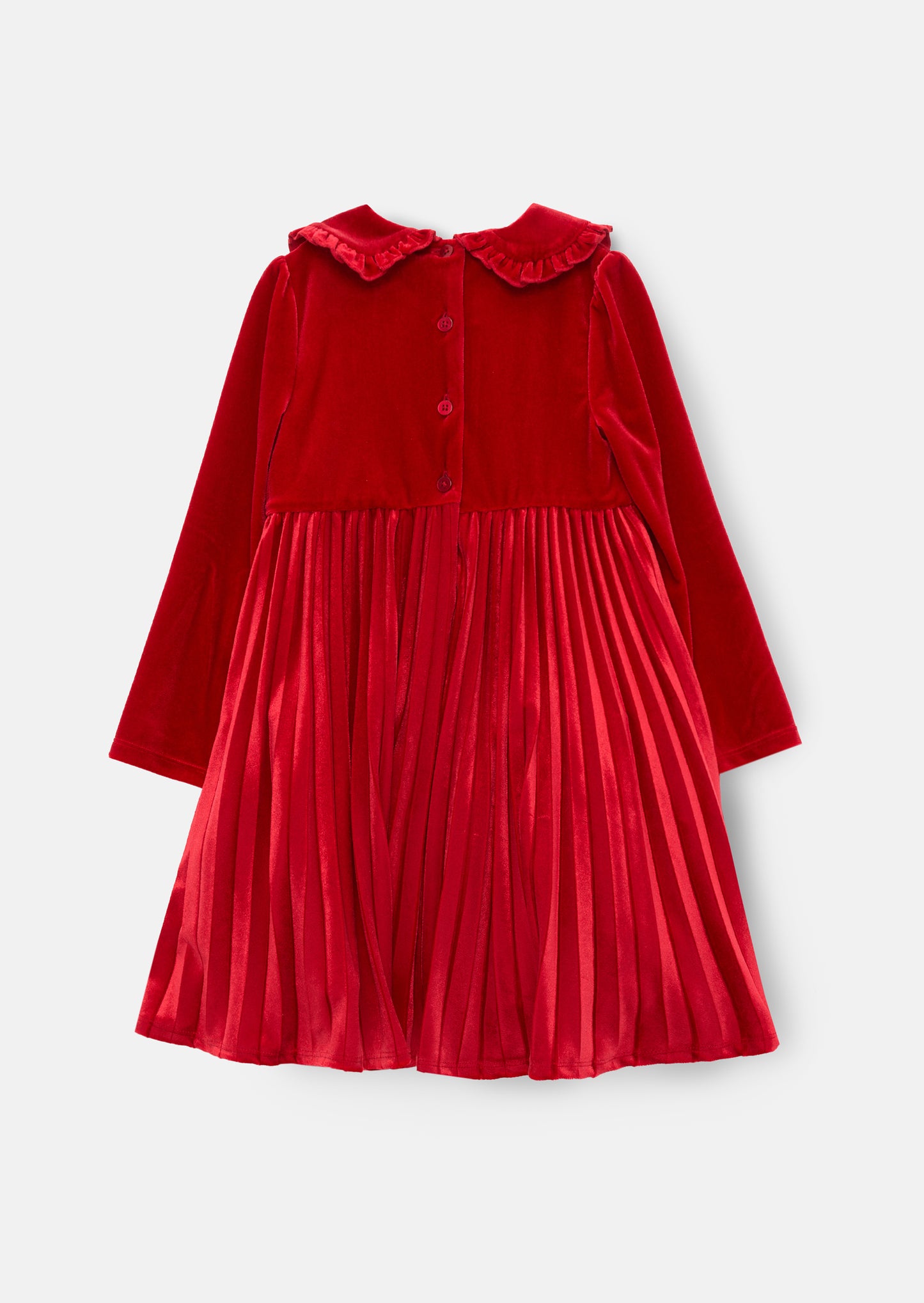 Charlotte Red Velvet Bow Dress