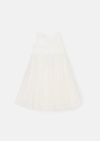 Charlotte Mini White Ballerina Bow Dress