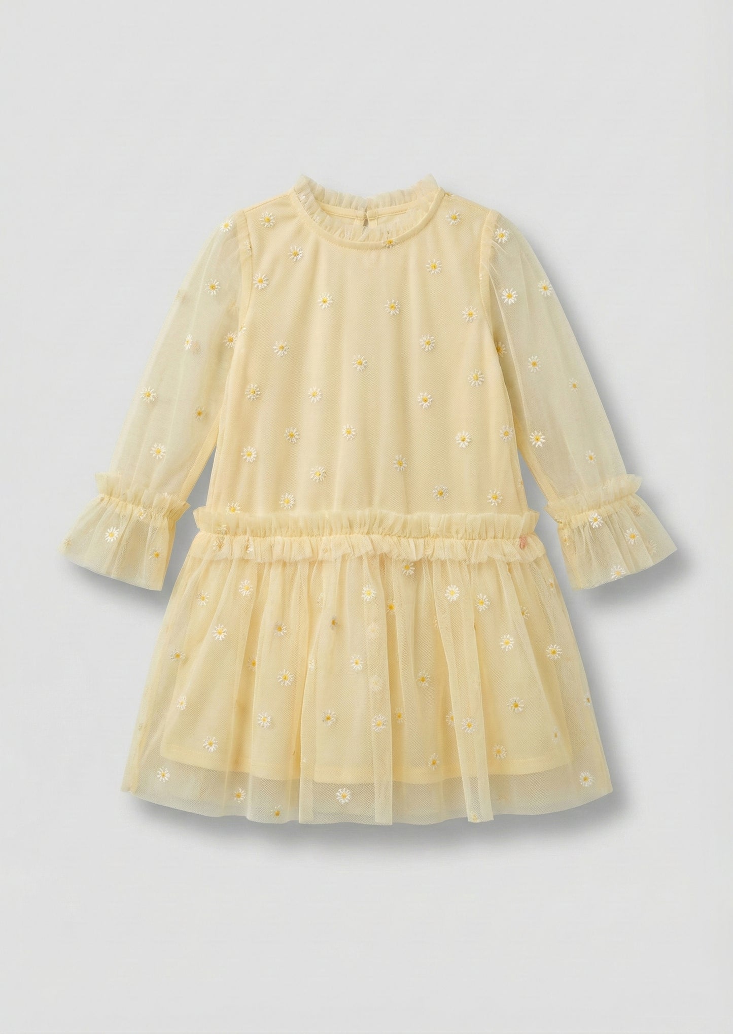 Neve Daisy Embroidered Mesh Dress
