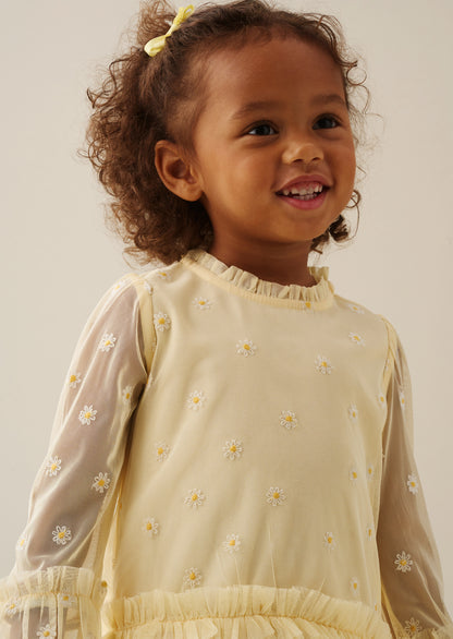 Neve Daisy Embroidered Mesh Dress
