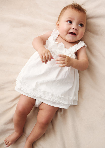Nyla 3D Daisy Swing Dress & Bloomer