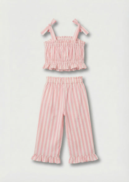 Polly Candy Stripe Frill Set