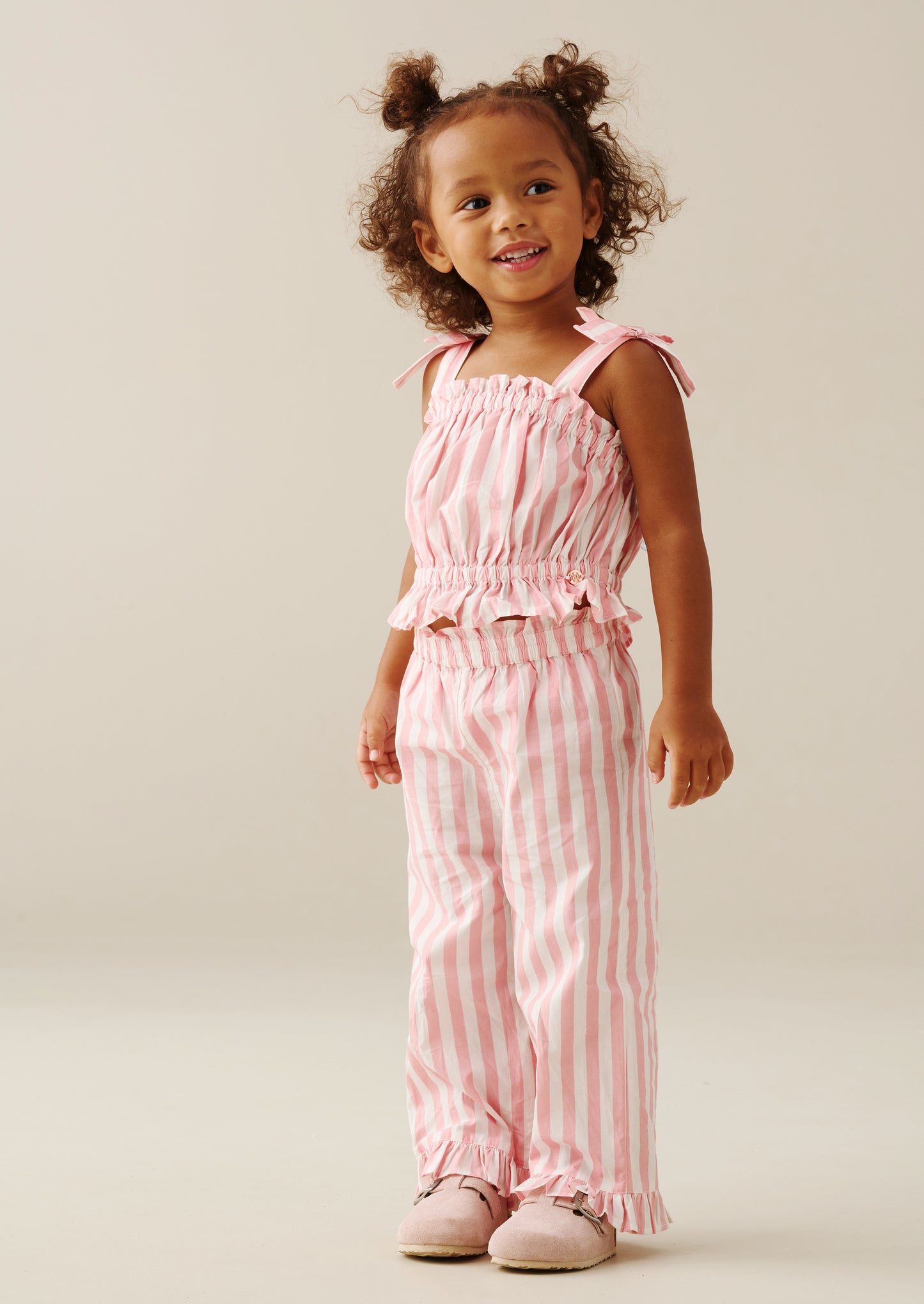 Polly Candy Stripe Frill Set
