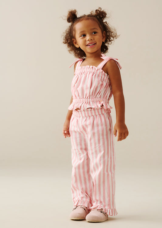 Polly Candy Stripe Frill Set